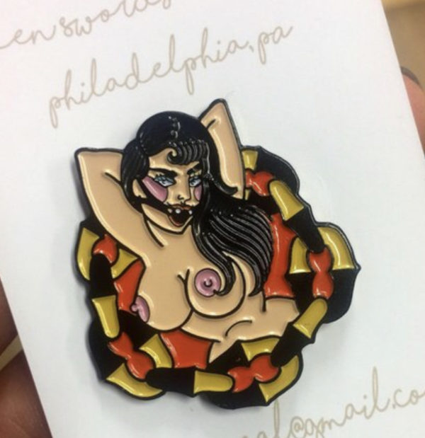 Naughty Babe Pin