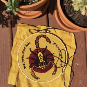 Scorpion Embroidery