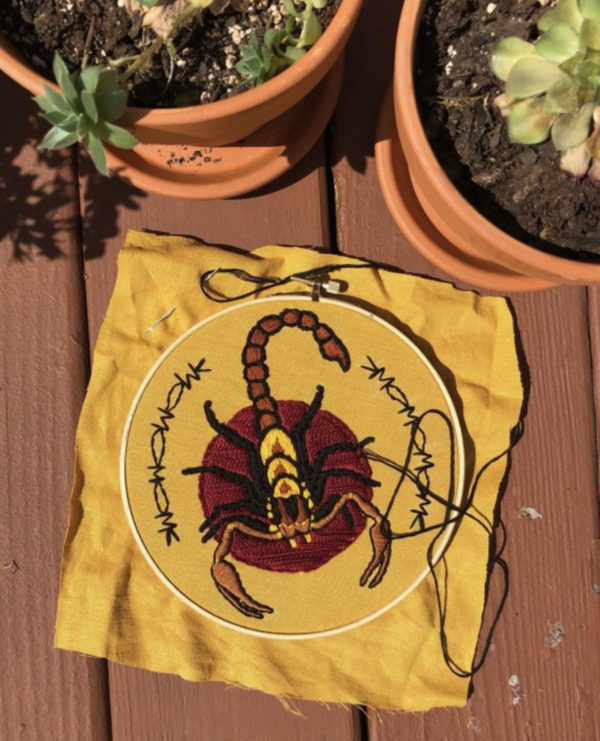 Scorpion Embroidery