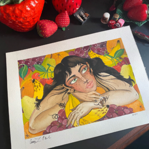 Fruit Babe original painting