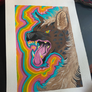 Hyena painting original